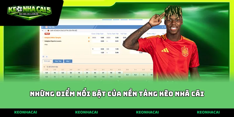 Những điểm nổi bật của nền tảng kèo nhà cái